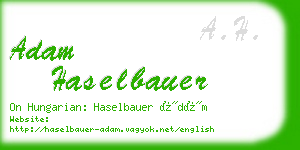adam haselbauer business card